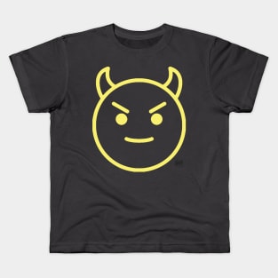 Slam City Smiling Face with Horns Kids T-Shirt